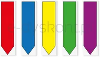 Post-It Zakładki Indeksujące (684-Arr1), Pp, 11,9X43,2Mm, Strzałka, 5X20 Kart., Mix Kolorów  - 2