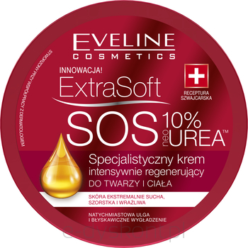 Eveline Extra Soft Sos Specjalistyczny Krem Intensywnie Regenerujacy Do Twarzy I Ciała 200 Ml