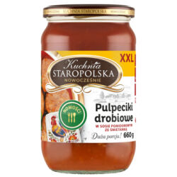 Kuchnia Staropolska Pulpeciki drobiowe w sosie pomidorowym ze śmietanką 660 g