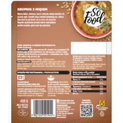 So Food Zupa Krupnik Z Mięsem Wieprzowym 450G