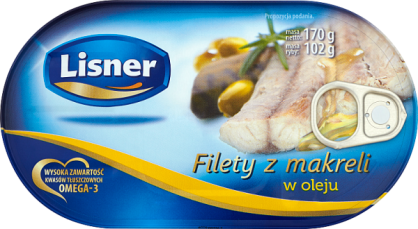 Lisner Filety Z Makreli W Oleju 170G