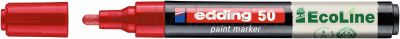 Edding Marker Olejowy Na Bazie Wody E-50 Ecoline, 2-3Mm, Czerwony
