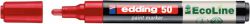 Edding Marker Olejowy Na Bazie Wody E-50 Ecoline, 2-3Mm, Czerwony