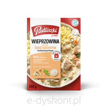 Pudliszki Wieprzowina w sosie śmietanowo-chrzanowym 350g