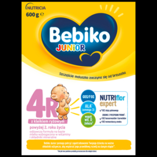 Bebiko Junior 4R Nutriflor Expert Mleko Z Kleikiem Ryżowym Dla Dzieci Powyżej 2. Roku Życia 600 G