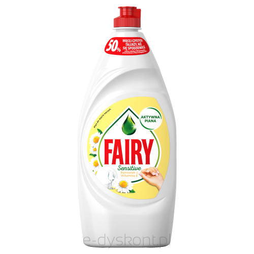 Fairy Płyn Do Mycia Naczyń Rumianek Z Witaminą E, 900Ml