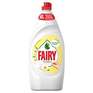 Fairy Płyn Do Mycia Naczyń Rumianek Z Witaminą E, 900Ml