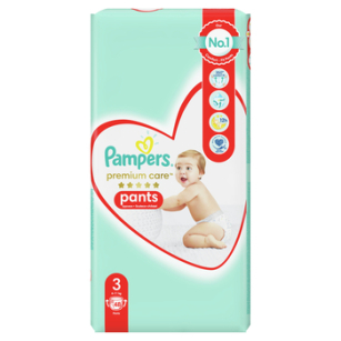 Pampers Premium Care Pants, Rozmiar 3, 48 Pieluchomajtek