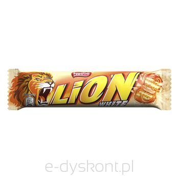 Nestle Baton Lion White Nadziewany Wafel Z Karmelem I Płatkami Pszennymi W Białej Polewie 42 G