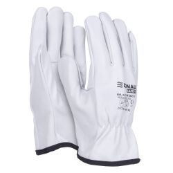 Rękawice robocze Donau SAFETY DS-DRIVCOW, driver, skóra bydlęca, rozm. 10/XL, białe
