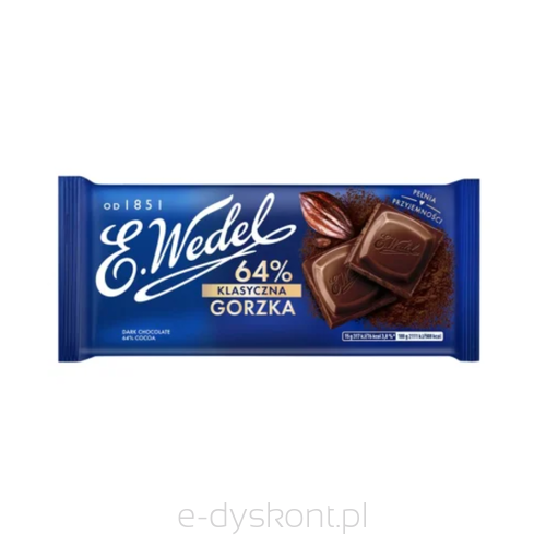 Wedel Czekolada Gorzka Klasyczna 64% Kakao 90G