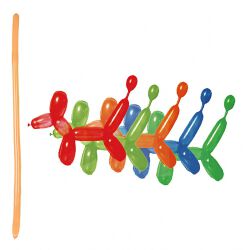 Part Go Zestaw balonów podłużne, 29cm, 15 szt., mix kolorów