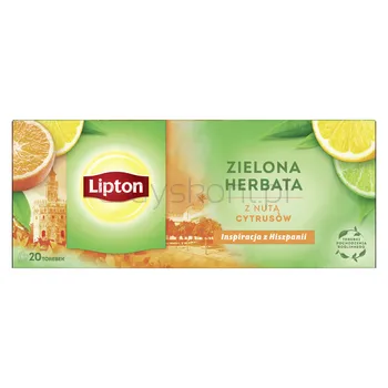 Lipton Herbata Green Tea Citrus 20Torebek