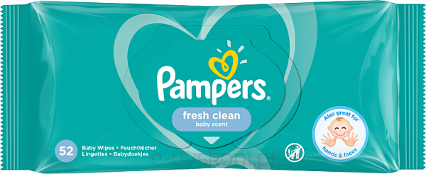 Pampers Chusteczki Pielegnacyjne Fresh Clean 52 Szt