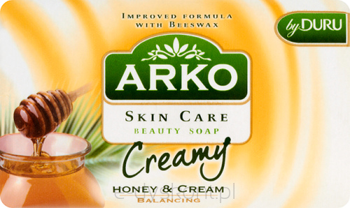 Arko Mydło kosmetyczne Skin Care Creamy Równoważące Wzbogacone Ekstraktem Z Miodu Oraz Kremem 90G