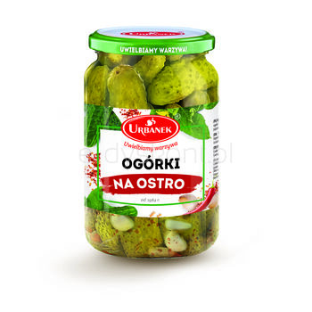 Urbanek Ogórki na ostro 680g/350g 