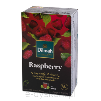 Dilmah Herbata Raspberry Flavoured Black Tea 20X1,5 G(data przydatności 30.09.2024)