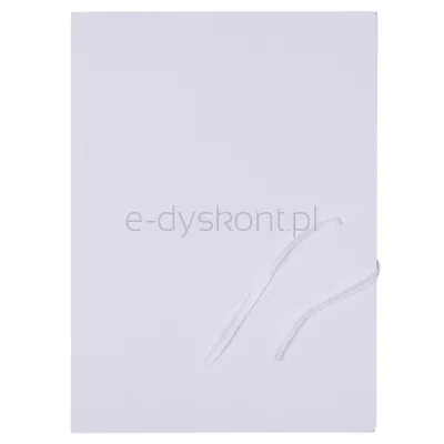 Teczka Wiązana Office Products Budget, Karton, A4, 250Gsm, 3-Skrz., Biała