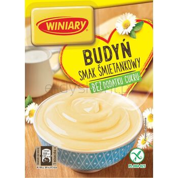 Winiary Budyń Bez Dodatku Cukru Smak Śmietankowy 35G