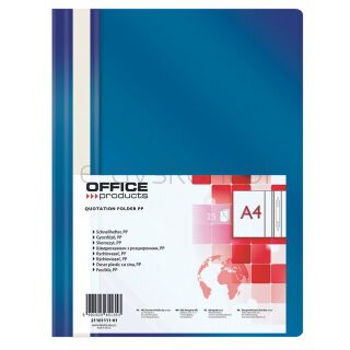 Office Products Skoroszyt, PP, A4, miękki, 100/170mikr., granatowy [BIURO]