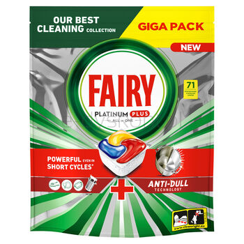 Fairy Tabletki do zmywarki Platinum Plus All In One Cytryna 71 szt.