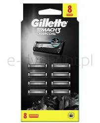Gillette Mach3 Charcoal Ostrza Wymienne Do Maszynki Dla Mężczyzn 8 Szt.