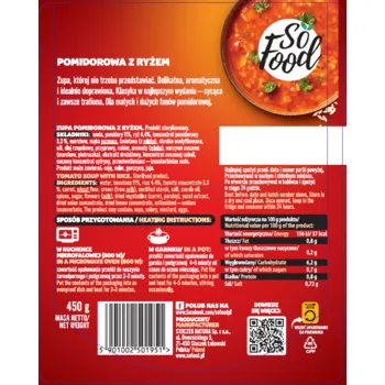 So Food Zupa Pomidorowa Z Ryżem 450G.