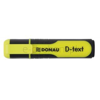 Donau Zakreślacz fluorescencyjny D-Text, 1-5mm (linia), żółty [BIURO]