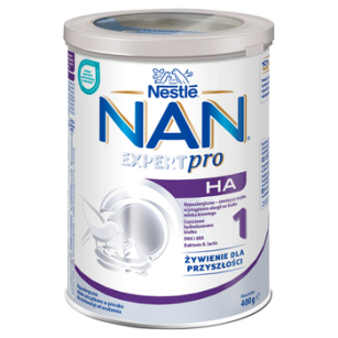 Nestle Nan Ha 1 Hypoalergiczne Mleko Początkowe W Proszku Dla Niemowląt Od Urodzenia 400 G