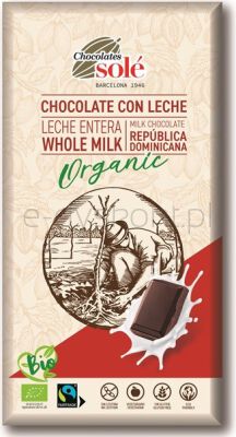 Sole Czekolada Mleczna Bio 100 G