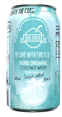 Dr.Coco Woda Kokosowa  Puszka Bio 330 Ml