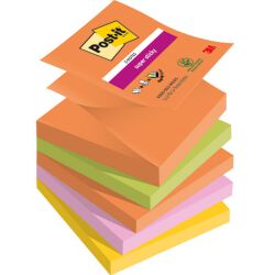 Post-It  Karteczki Samoprzylepne Super Sticky Z-Notes, Boost, 76X76Mm, 5X90 Kart.