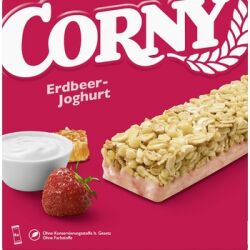 Corny Base multipack o smaku jogurtu truskawkowego 6x25g