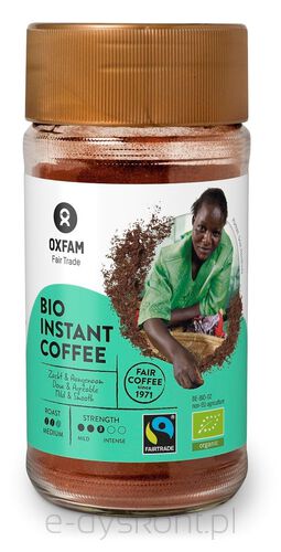 Kawa Rozpuszczalna Arabica/Robusta Tanzania Fair Trade Bio 100 G - Oxfam [BIO]