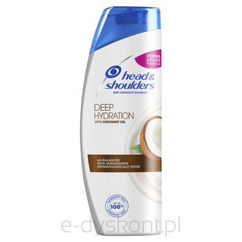 Head Shoulders Deep Hydration With Coconut Oil Szampon Przeciwłupieżowy Z Olejkiem Kokosowym 400Ml