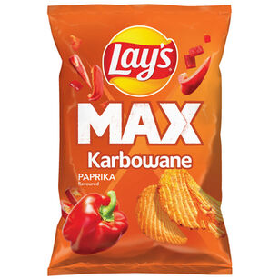 Lays Max Karbowane paprika 190g