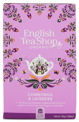 English Tea Shop Herbatka Ziołowa Z Rumiankiem I Lawendą (20X1,5) Bio 30 G