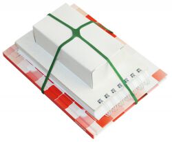 Office Products Gumki Krzyżowe Średnica 100Mm, 1,5X4Mm, 60% Kauczuku, 1000G, Zgrzewka, Zielone