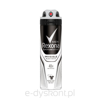 Rexona Men Dezodorant Spray Invisible BlackWhite 150Ml