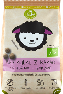 Kulki Orkiszowo - Gryczane Z Kakao Bez Dodatku Cukrów Bio 160 G - Helpa [BIO]