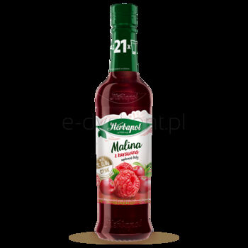 Herbapol Syrop Owocowy  Malina Z Żurawiną Z Wit. C, D, B6 I Cynkiem 420Ml