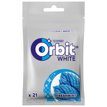 Orbit White Freshmint Guma Do Żucia Bez Cukru 29 G (21 Drażetek)