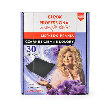 CLEOX PROFESSIONAL by Magda Gessler Listki do prania do ubrań ciemnych i czarnych 30 szt.
