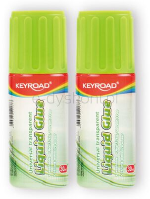 Keyroad Klej w Płynie z gąbczastą końcówką, 30ml, pakowane na displayu