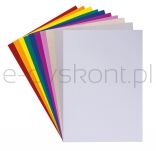 Zeszyt papierów kolorowych błyszczących Gimboo, A4, 10 kartek, 80gsm, mix kolorów - 12