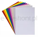 Zeszyt papierów kolorowych błyszczących Gimboo, A4, 10 kartek, 80gsm, mix kolorów - 12