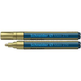 Schneider Marker olejowy Maxx 270, okrągły, 1-3mm, złoty [BIURO]