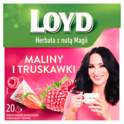 Loyd Herbata Maliny i truskawki 20 piramid. torebek (20x2g)