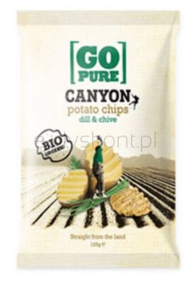 Go Pure Chipsy Z Koperkiem I Szczypiorkiem Bezgl. Bio 125 G