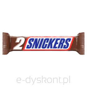 Snickers Baton Z Nadzieniem I Orzeszkami Ziemnymi W Karmelu I Czekoladzie 75 G (2 X 37,5 G) 